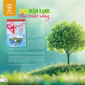 Alternative view of Bloc Siêu Đại 20x30cm – Gieo Mầm Xanh Cho Cuộc Sống - Mã: AH 11