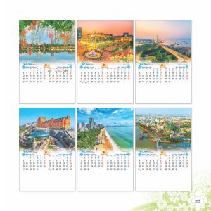 Alternative view of  Lịch Lò Xo 7 Tờ 40x60cm – Việt Nam Thịnh Vượng - Mã: MT 12