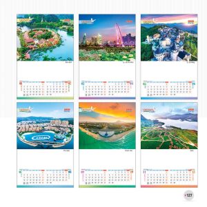 Alternative view of  Lịch Lò Xo 7 Tờ 40x60cm – Việt Nam Kỉ Nguyên Mới - Mã: NB 246