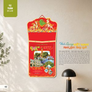 Lịch 52 Tuần 31x41cm – Vinh Quang Việt Nam - Hạnh Phúc Rạng Ngời - Mã: AH 25
