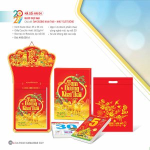 Bloc Cực Đại 25x35cm – Tam Dương Khai Thái - Như Ý Cát Tường - Mã: HN 04