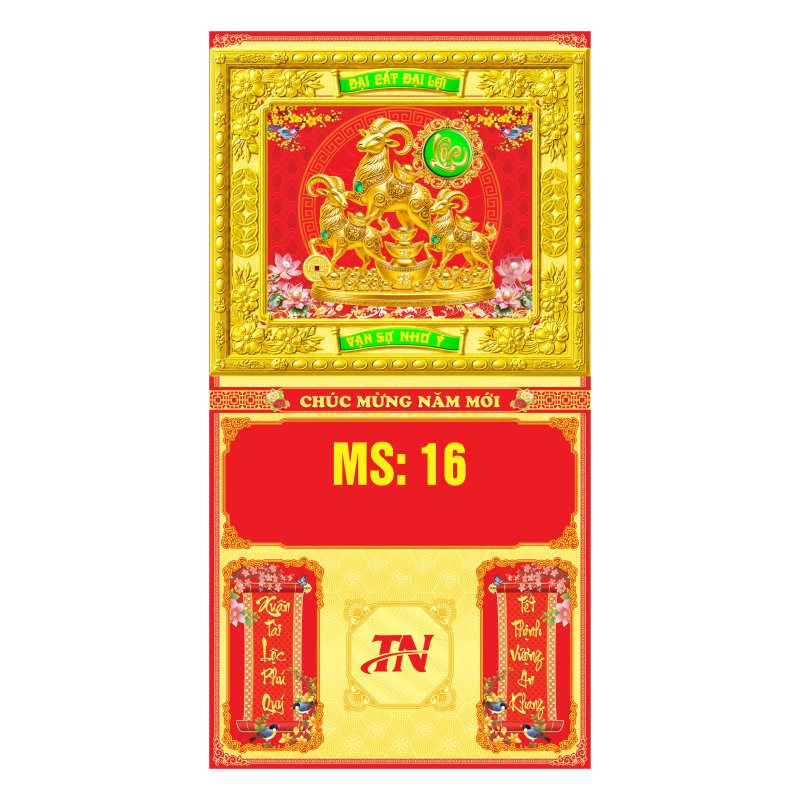 Bìa Khung Cao Cấp 37x70cm Gắn Bloc – Tam Dương Tấn Lộc - Mã: MS 16