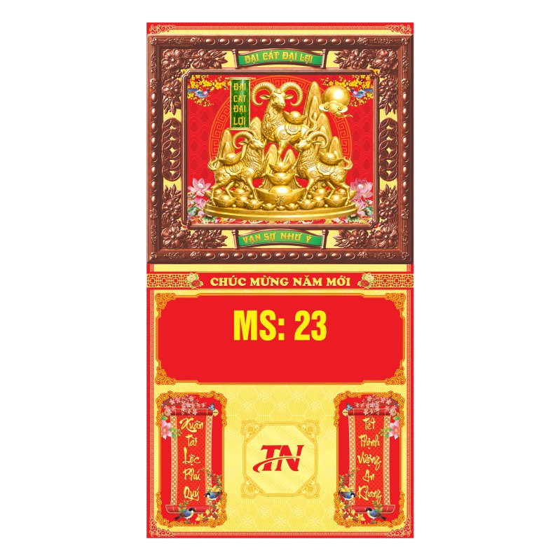 Bìa Khung Cao Cấp 37x70cm Gắn Bloc – Tam Dương Đại Cát - Mã: MS 23