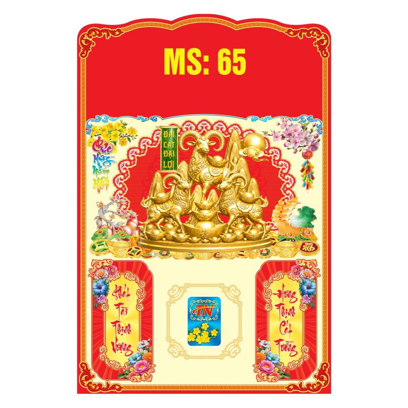 Bìa 40x60cm Gắn Bloc – Tam Dương Đại Cát - Mã: MS65