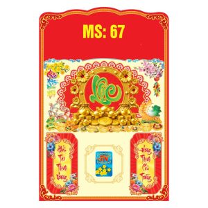  Bìa 40x60cm Gắn Bloc – Kim Tiền Lộc Phát - Mã: MS67