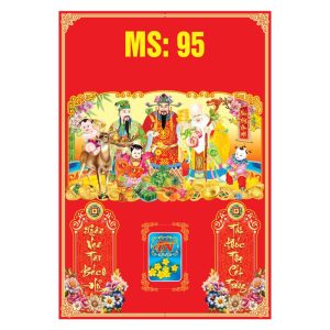 Bìa 35x50cm Gắn Bloc – Phúc Lộc Thọ - Mã: MS 95