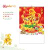  Lịch Lò Xo 7 Tờ 40x60cm – Đinh Mùi Phát Tài - Mã: MT35