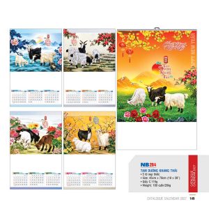  Lịch Nẹp 5 Tờ 45x70cm – Tam Dương Khang Thái - Mã: NB 264