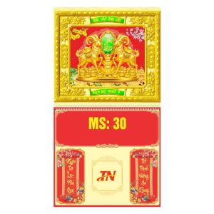  Lò Xo Giữa 37x70cm Gắn Bloc – Song Dương Tài Lộc - Mã: MS30