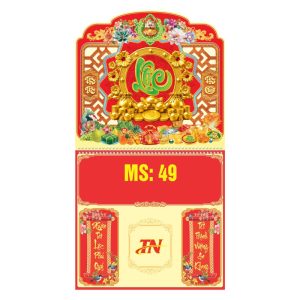  Lò Xo Giữa 37x70cm Gắn Bloc – Kim Tiền Lộc Phát - Mã: MS49