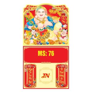  Lò Xo Giữa 37x70cm Gắn Bloc – Di Lặc  - Mã: MS76