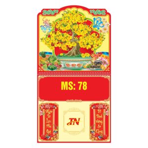  Lò Xo Giữa 37x70cm Gắn Bloc – Mai Vàng  - Mã: MS78